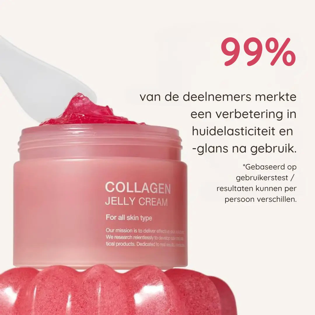 De TikTok Viral Jelly Cream. Lichte jelly textuur van collageen crème – niet-plakkerige gezichtscrème voor een stralende huid.