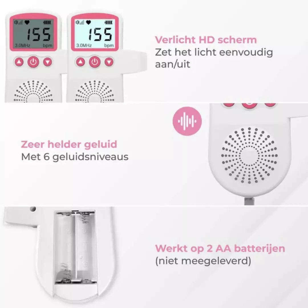 Doppler Baby Hart Monitor | Tijdelijk gratis Ultrasound Gel
