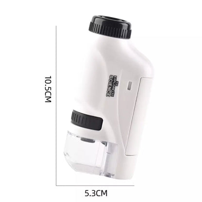 De draagbare kinder Microscoop in de kleur wit. 
