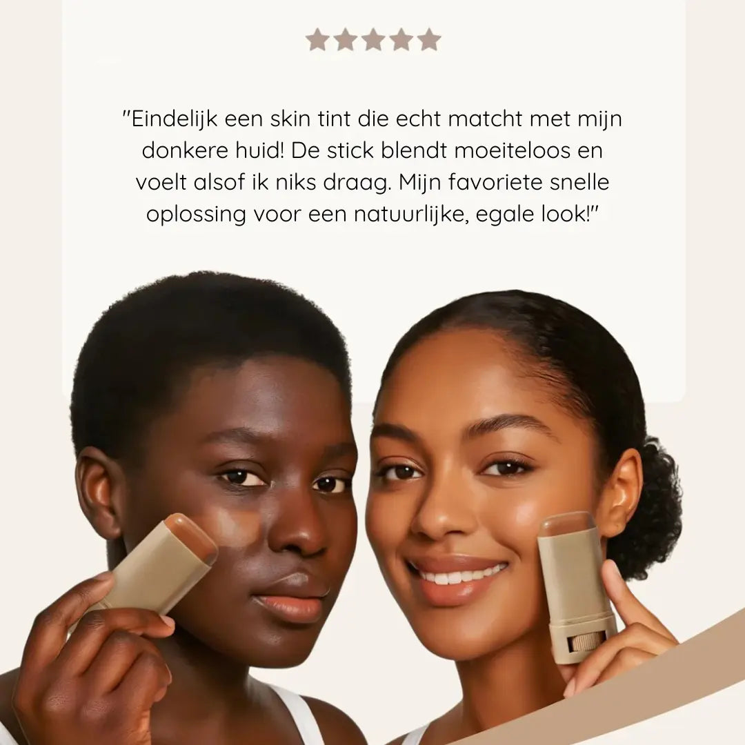 Foundation stick met serumformule – voedt en hydrateert de huid de hele dag.